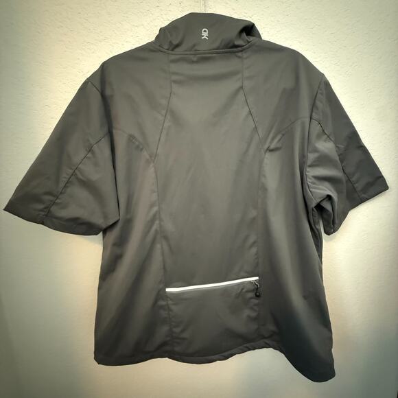 Little Donkey Andy Women's Dark Grey Short Sleeve Jacket Lightweight Vest XXL - Picture 2 of 7